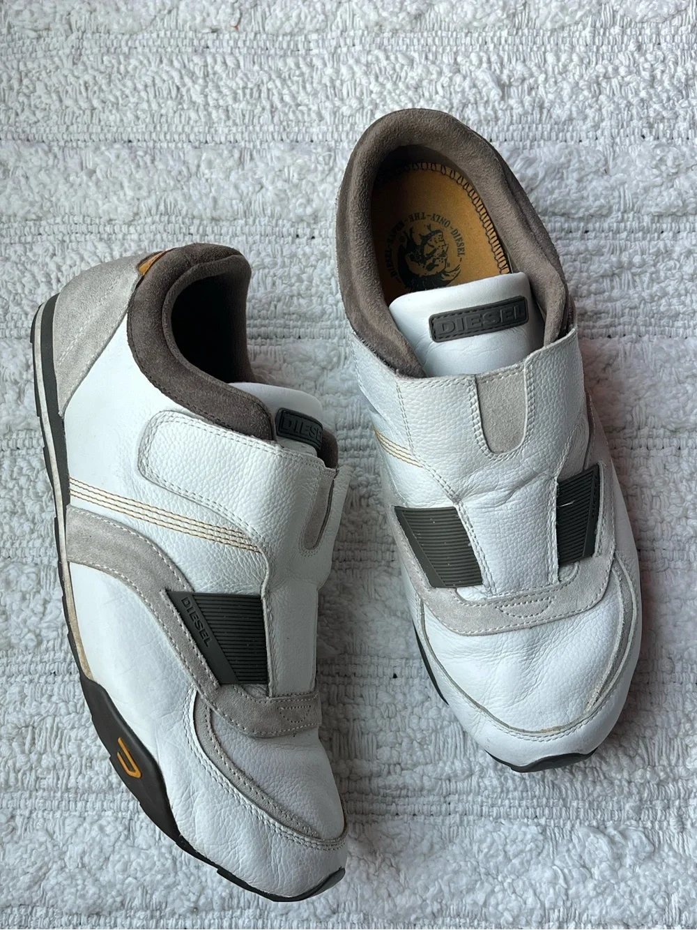 Diesel Vintage Low Profile Slip On Sneaker MATTHEW On Driver Shoe Leather 10.5